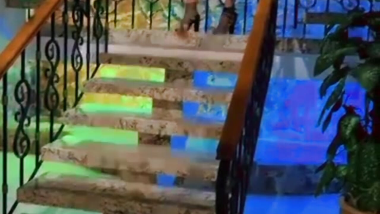 Sexy on stairs - video by Leisygirl cam model