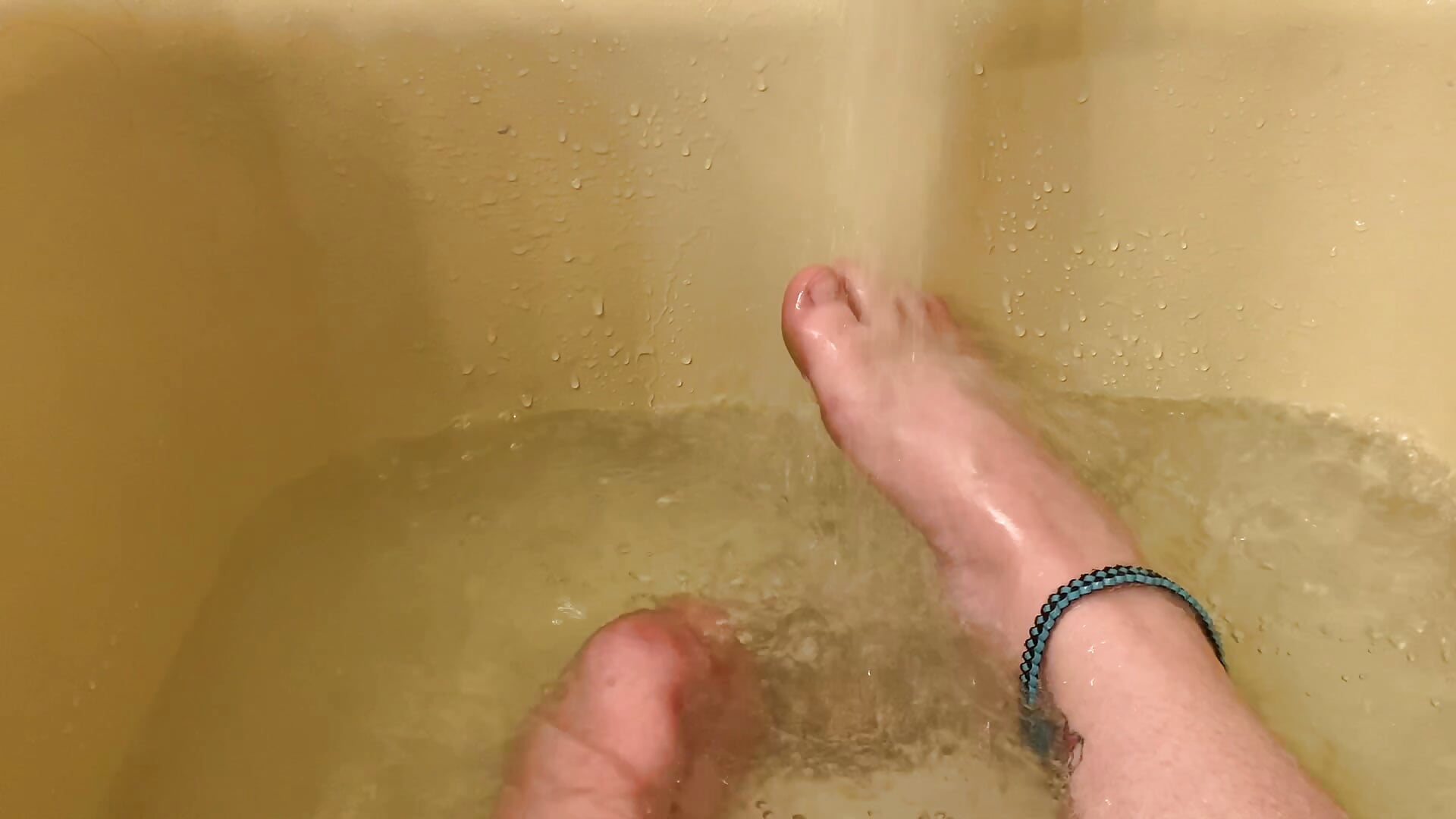 Feet in bath