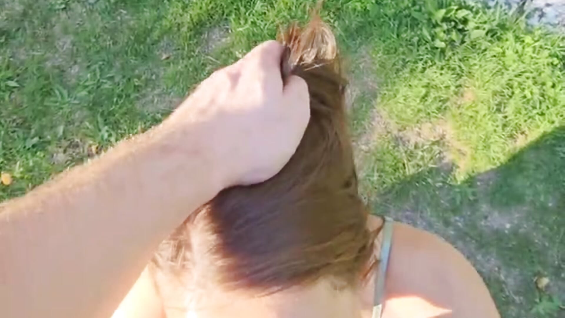 Sweet blowjob in the park