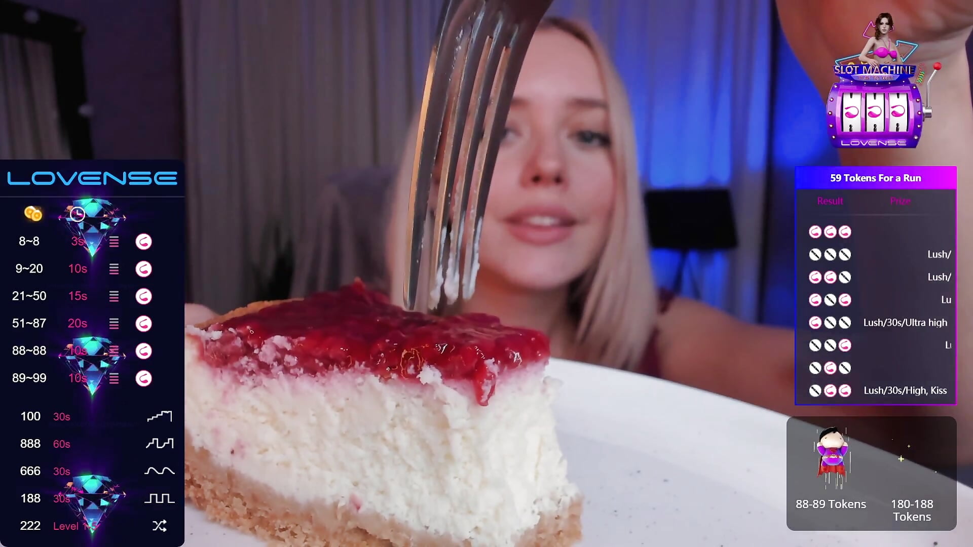 Amazing cheesecake - video by PrettieKate cam model