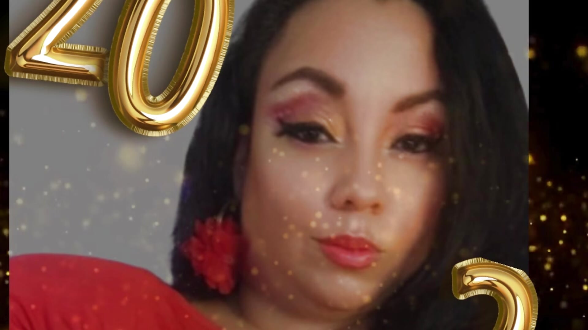 Historia Instagram Feliz Año Brindis Vídeo Festivo Oscuro Dorado Negro (1) - video by -helen cam model
