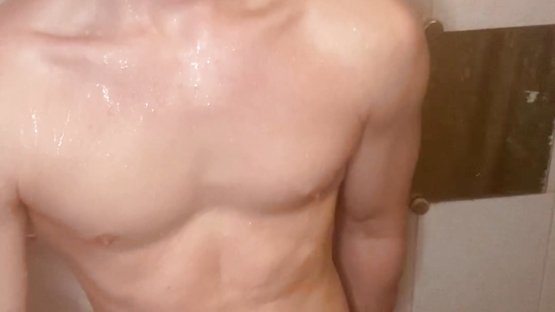 Masturbation and posing in the shower