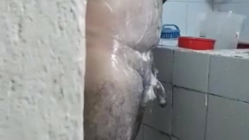 Come and take a shower with daddy bear