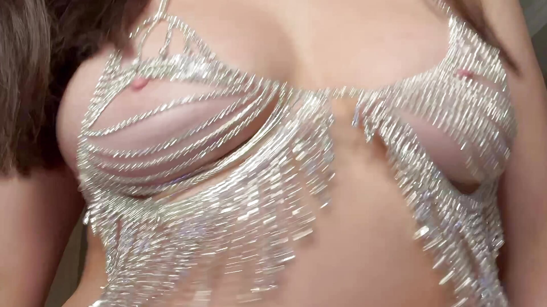 I'm dancing in a beautiful sequined outfit