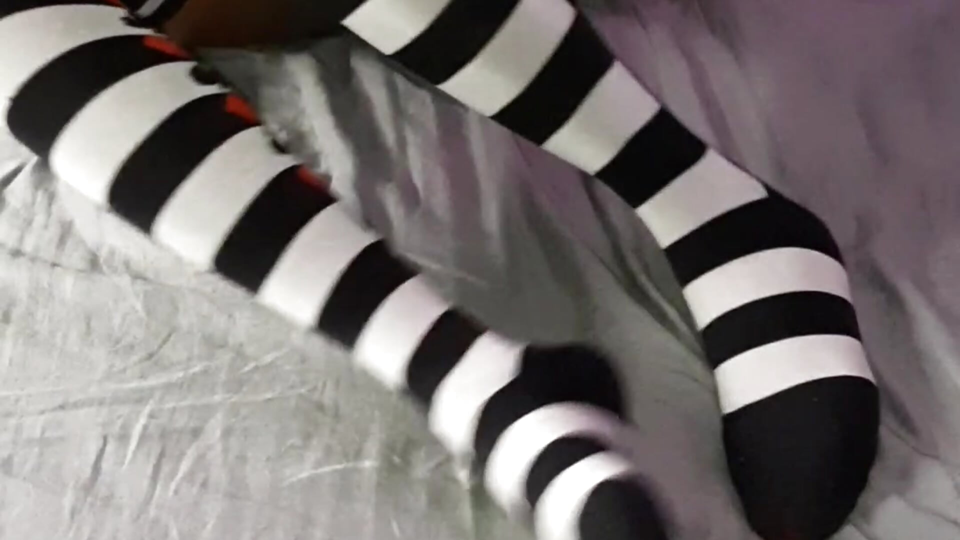 You like overknee Socks? - video oleh ebony_feet_nylons