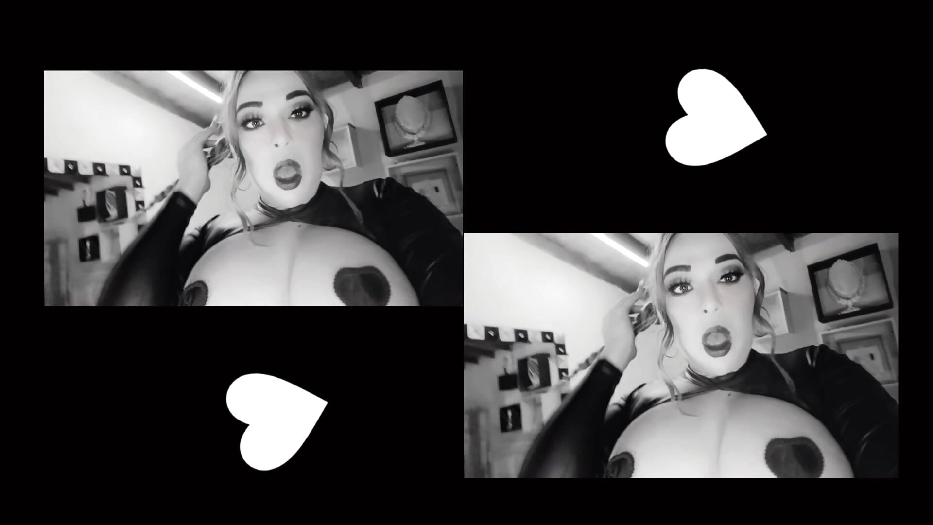 Miss in black 🖤 - video by sharoll_nasty cam model