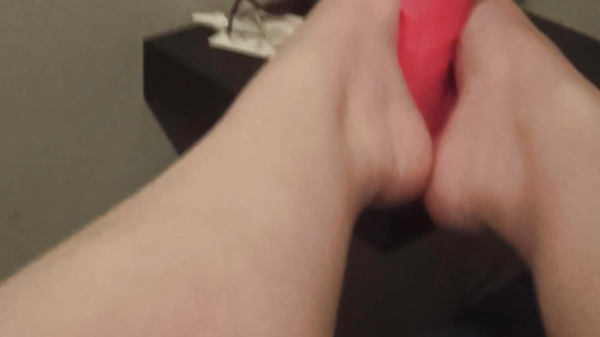 Footjob on my dildo