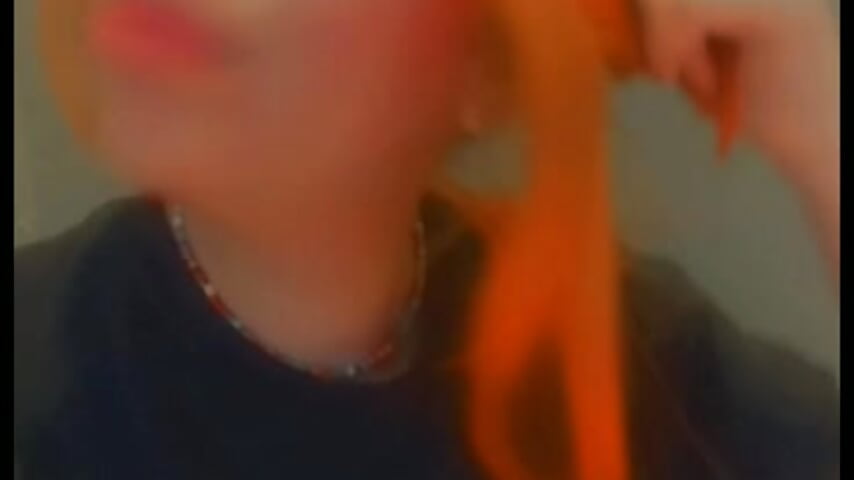 flaming hot red hair tugging tease - video by HYPHYtype cam model