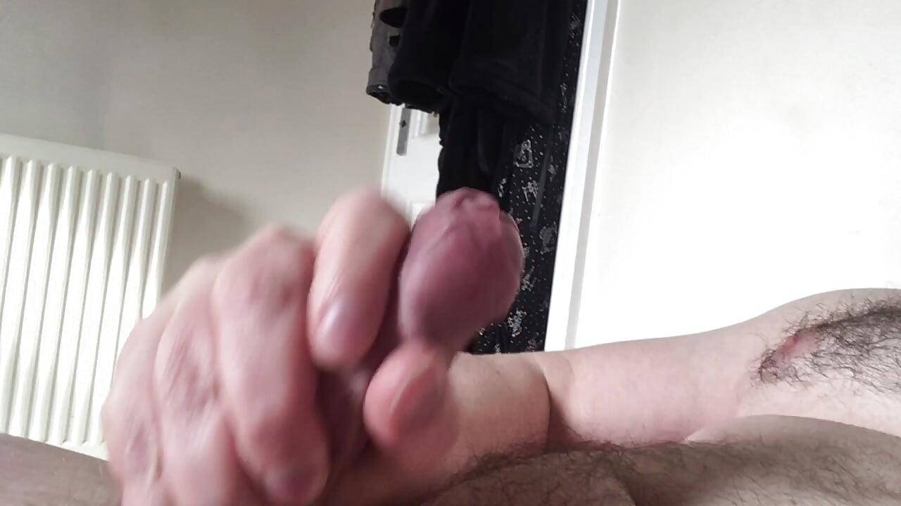 Uncut British cock, quick play and cum - video by UkDadBody cam model