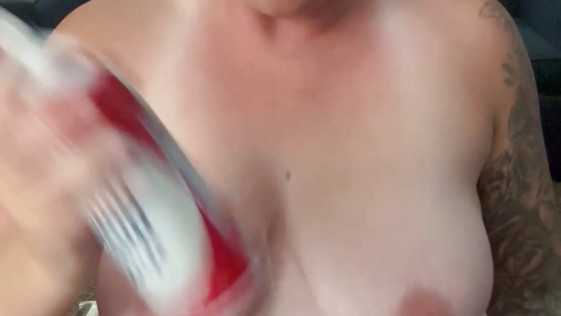 Whip cream my boobs