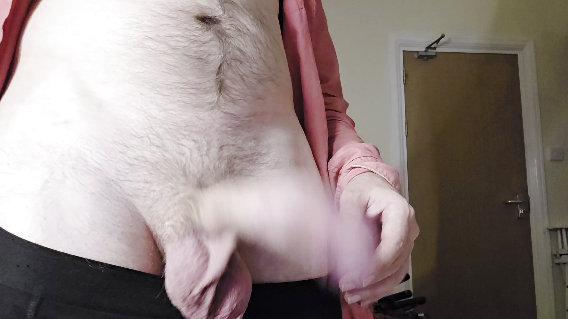 Stroking my cock to cum x