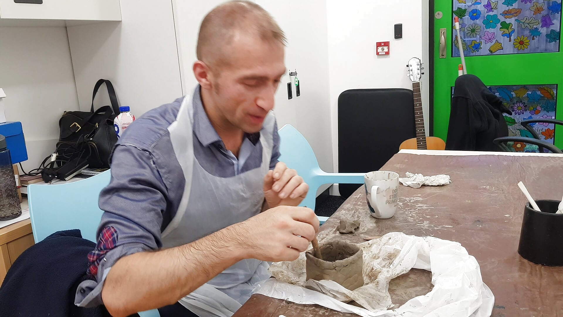 Sculpting moulding clay tea lights together with other people's designs - video by theSmallest-dick cam model