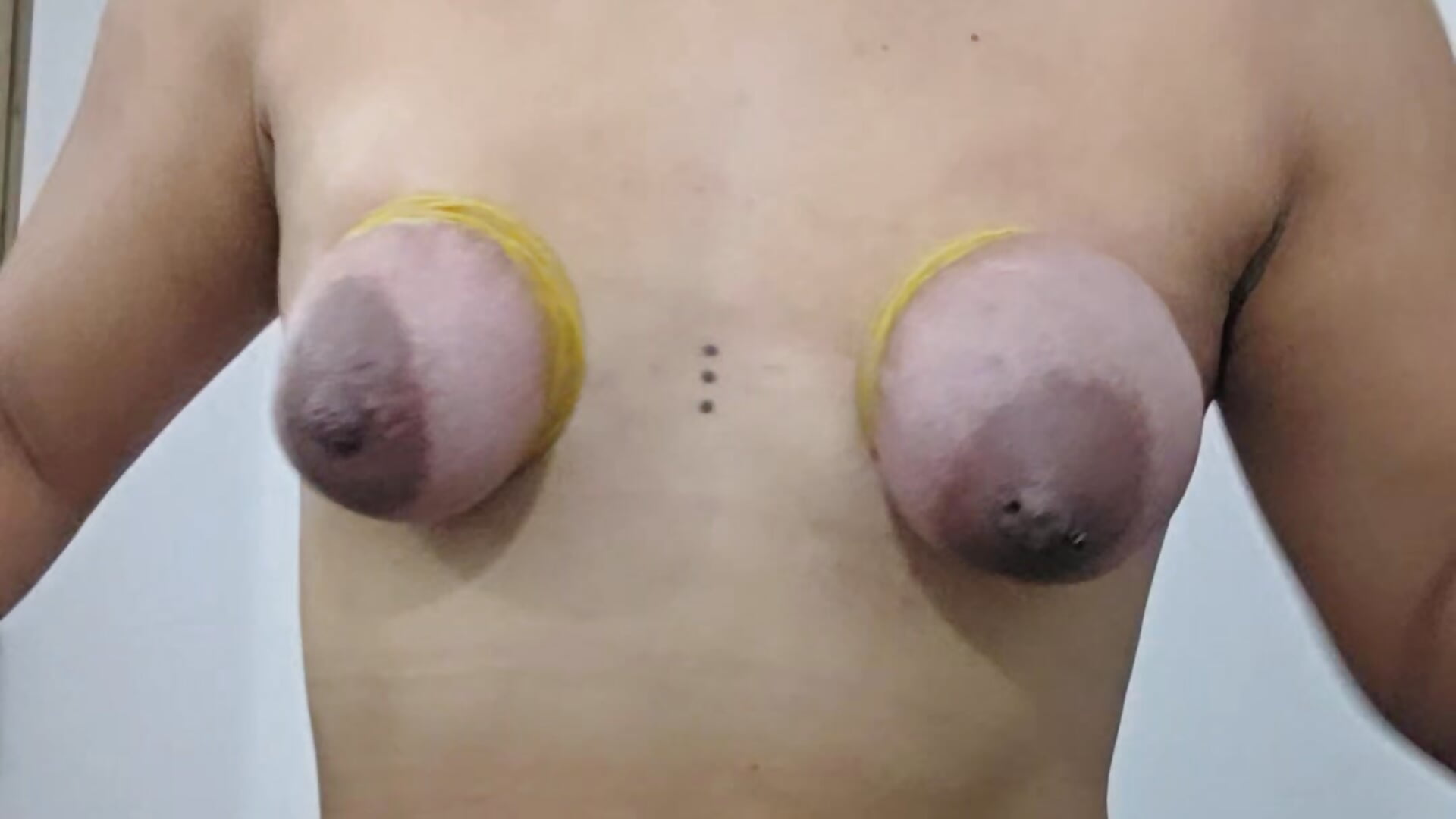 My tits were tied very tightly.