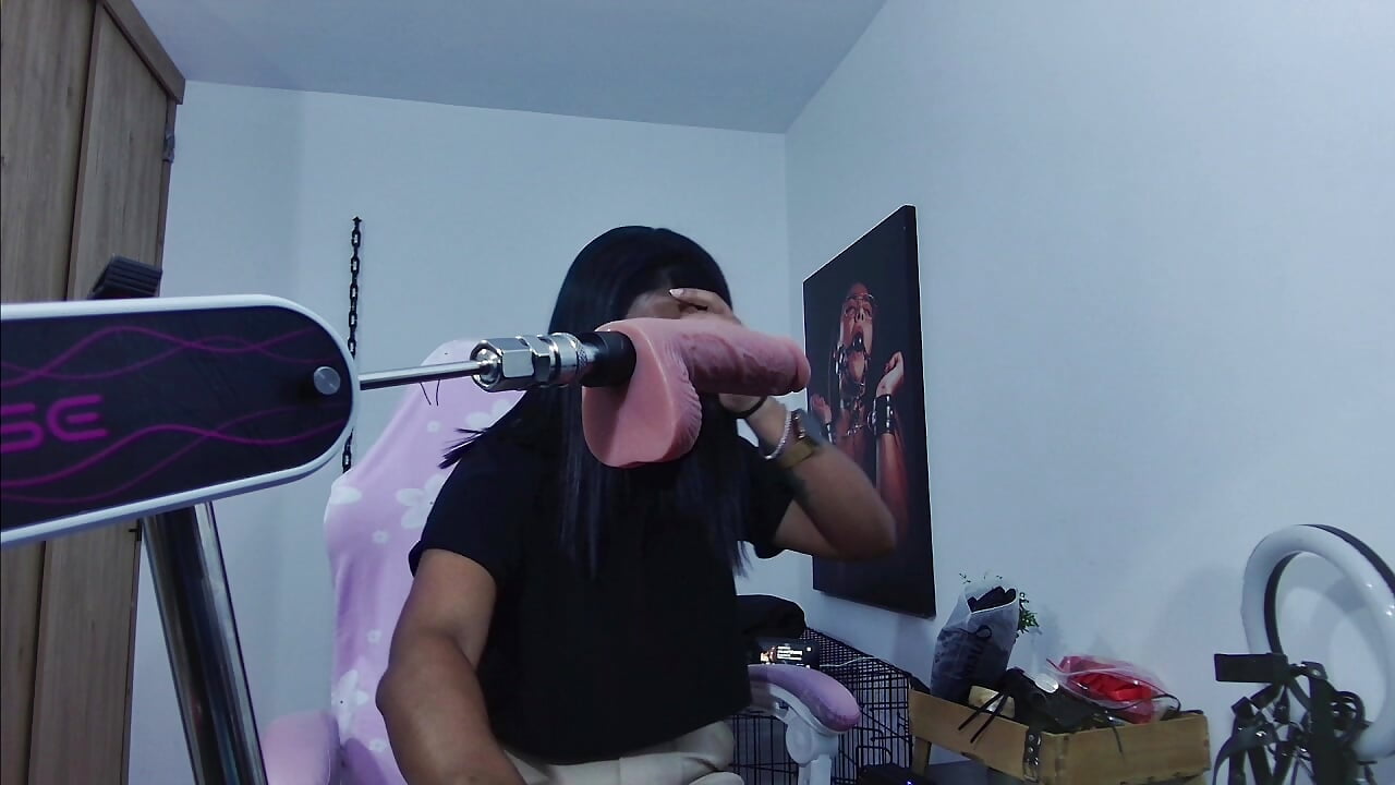 Blowjob with machine