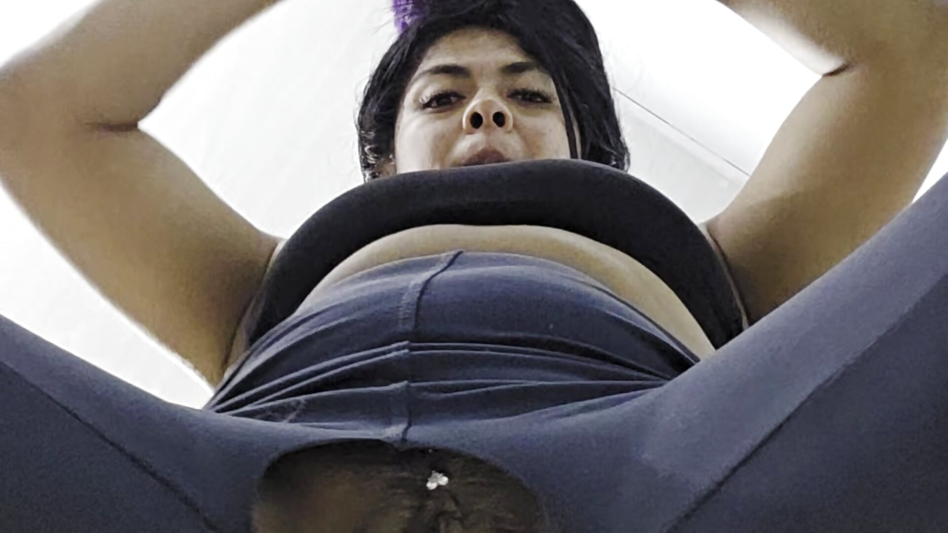squat and pussy  close  up