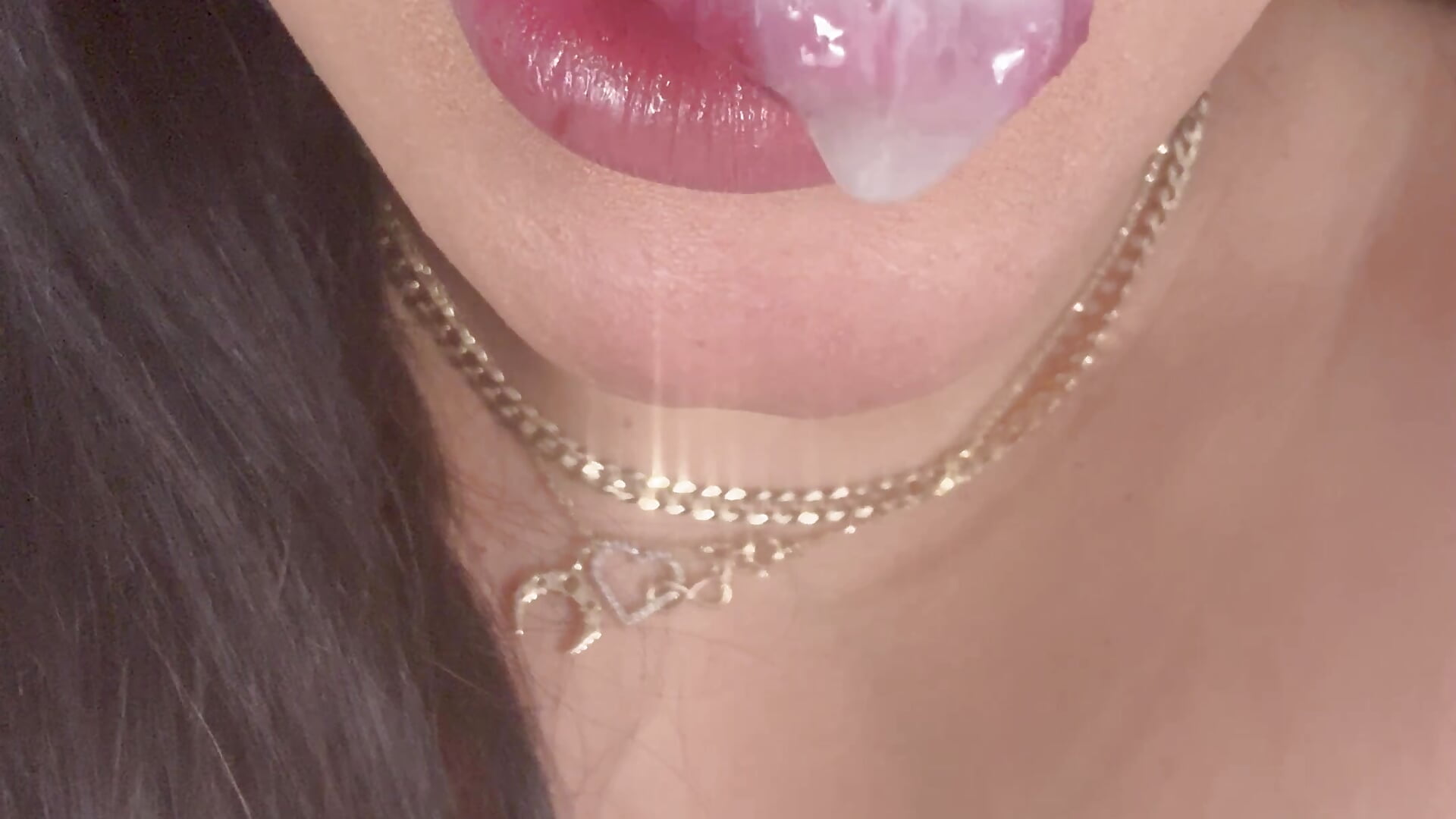 Cum 🍆 in my 👄 💦 - video oleh model kamera MeghanXO