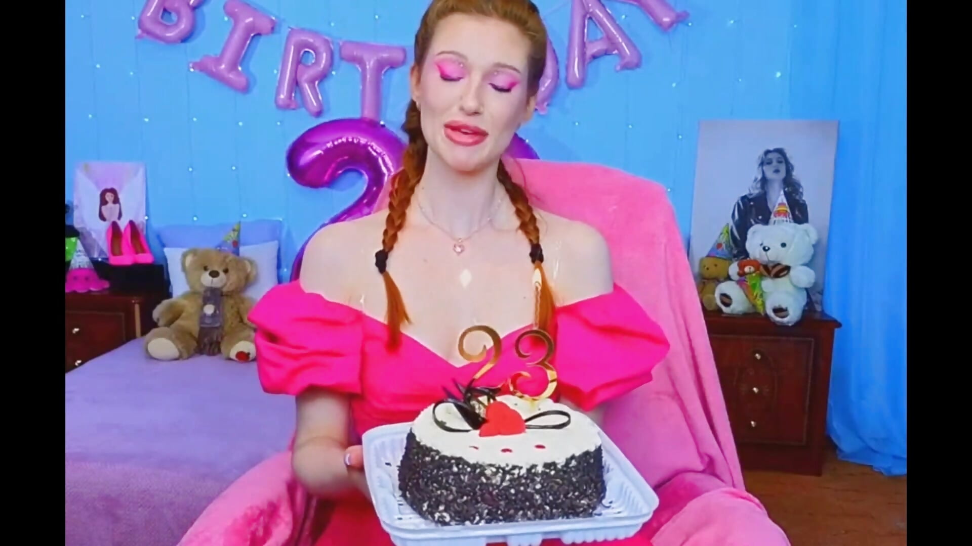 my happy birthday💝💝💝💝 - video by JudyHaynes cam model
