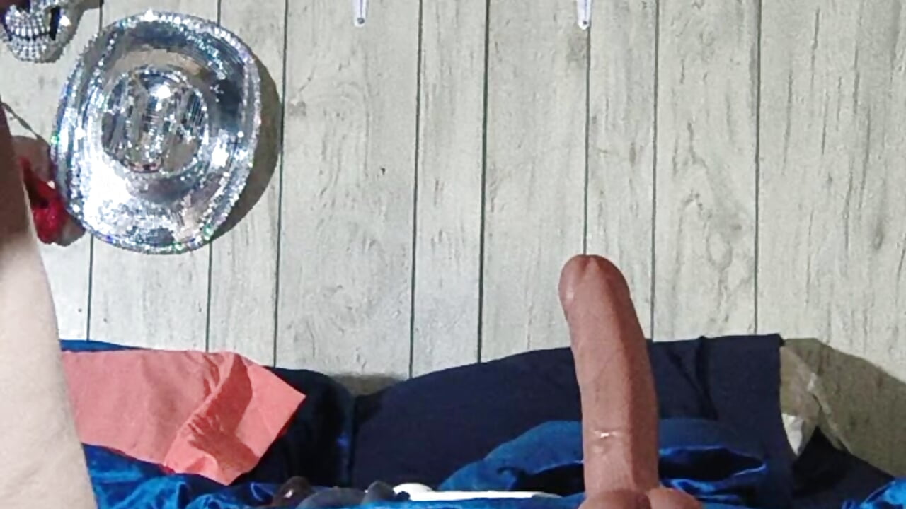 Spitting n riding how can she take that big dick on top with the 12 inches he's got - video by DavisDesires cam model
