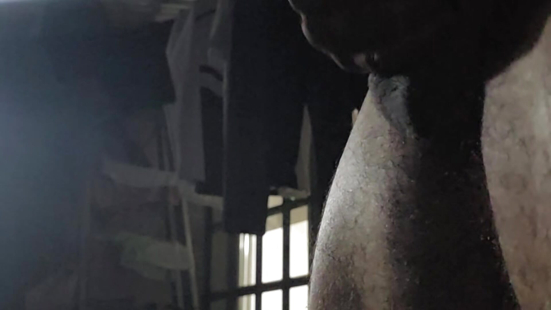 Hard dick  at night and smoking