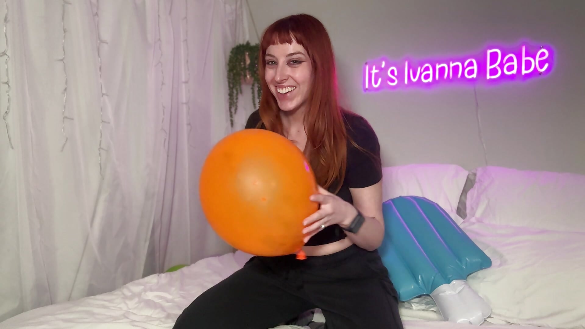 Let's see how many balloons I can pop in 4 minutes ;)