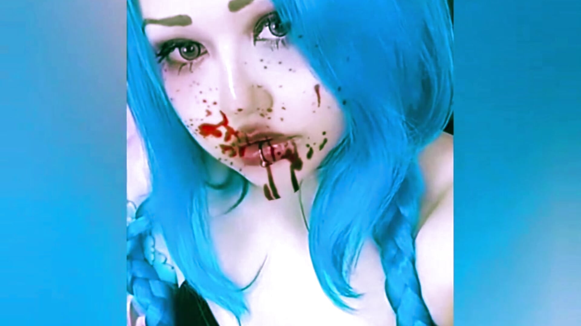 Catch me trapped in your screen before I cause another explosion... this time — in your hearts. 💋💣 - video by Lolisuccub cam model