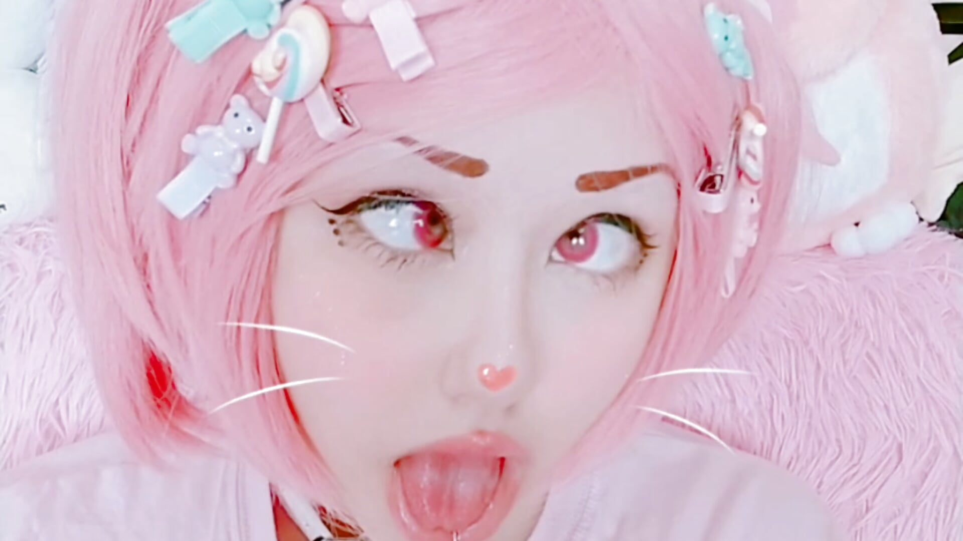 Your only #Little #Goddess aka #Ahegao #Kitsune #Bratty #Princess! (＾▽＾) 🎀💫 - video by Lolisuccub cam model