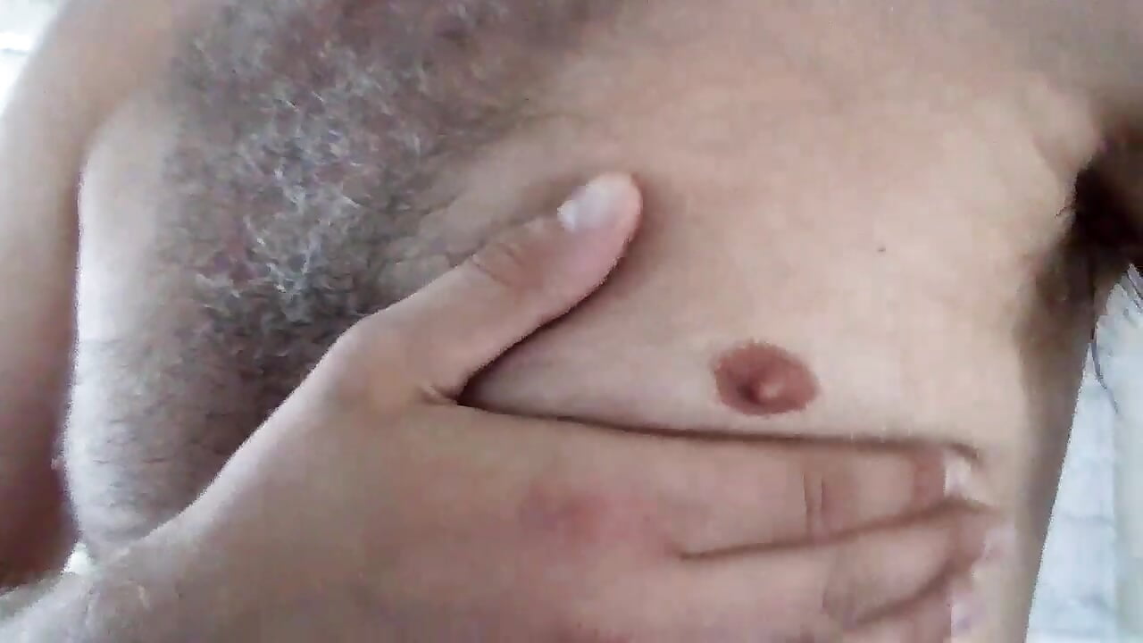 Nipple play and a cock waggle!