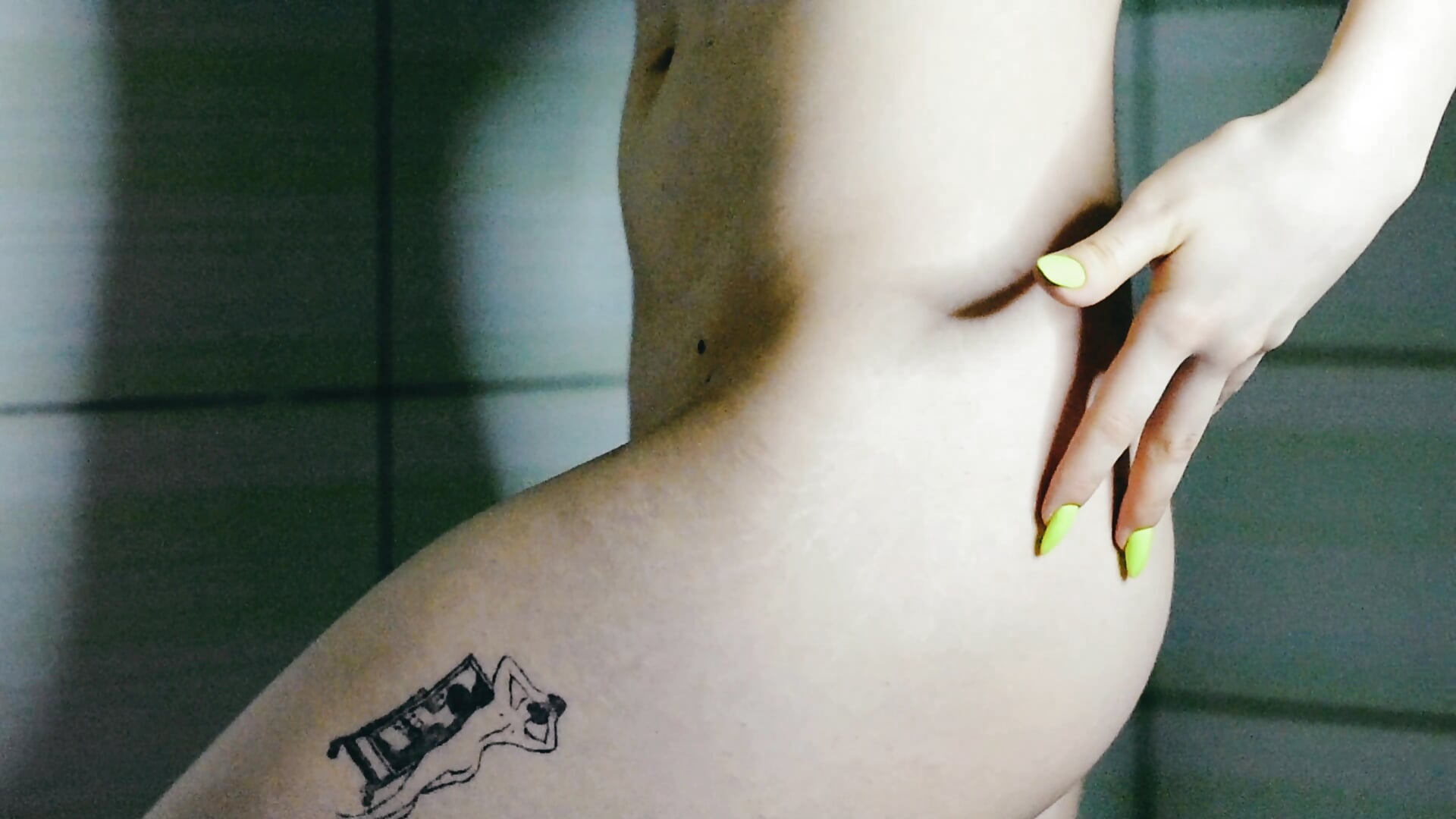 I wash in the shower