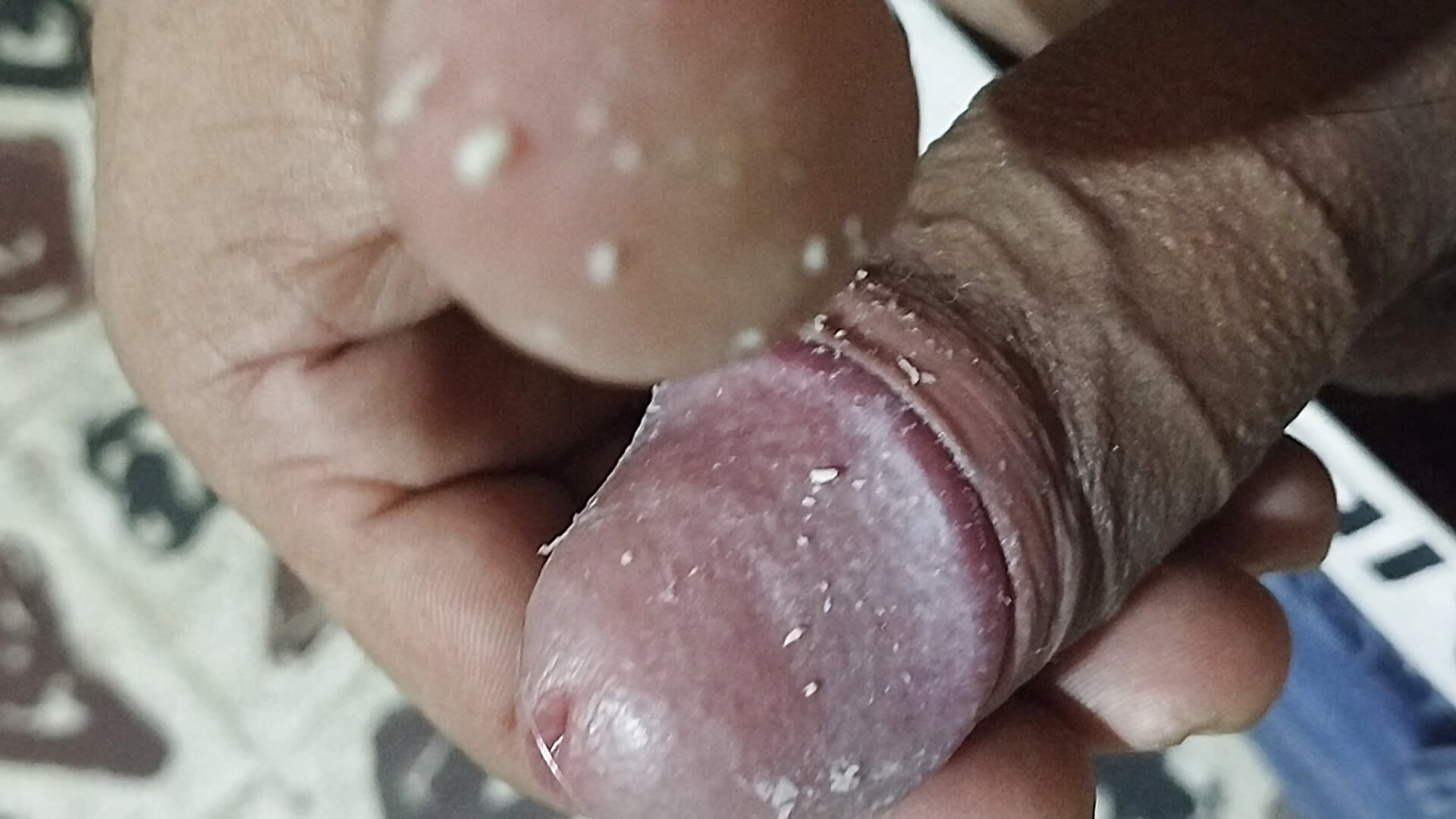 Dirty cock, unwashed for two days