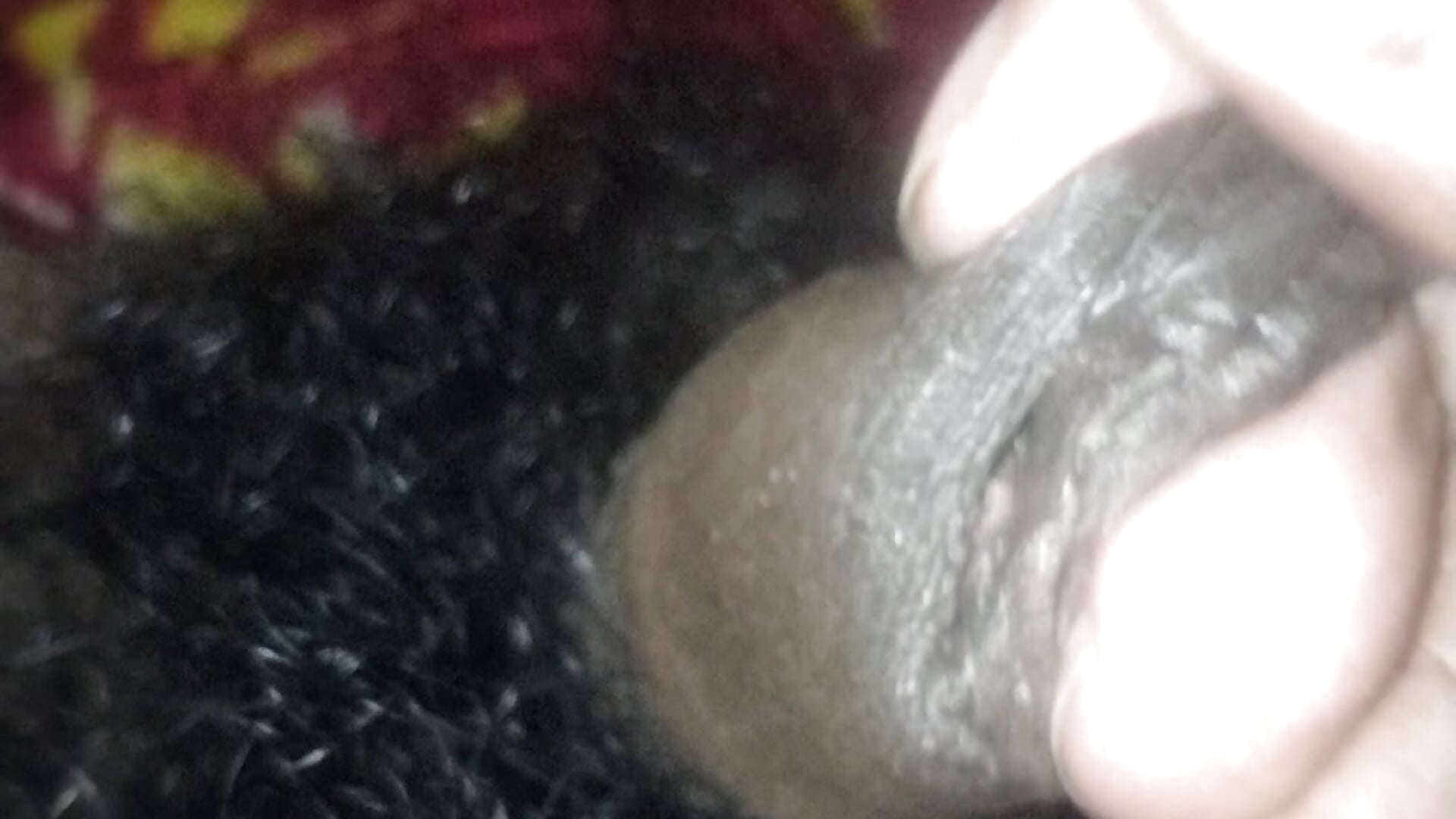 rubbing my hairy cock