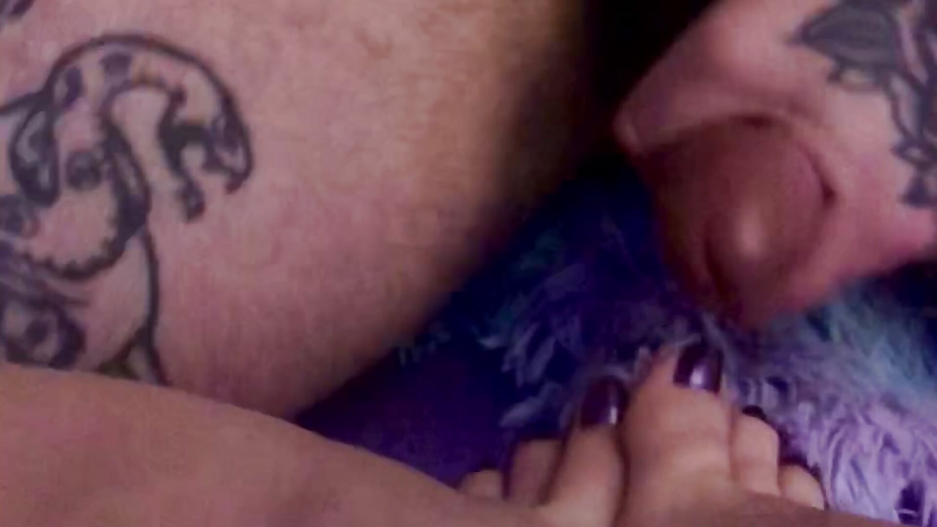 Getting my feet all cummy yummy - baebaeblueXXX 캠 모델의 동영상