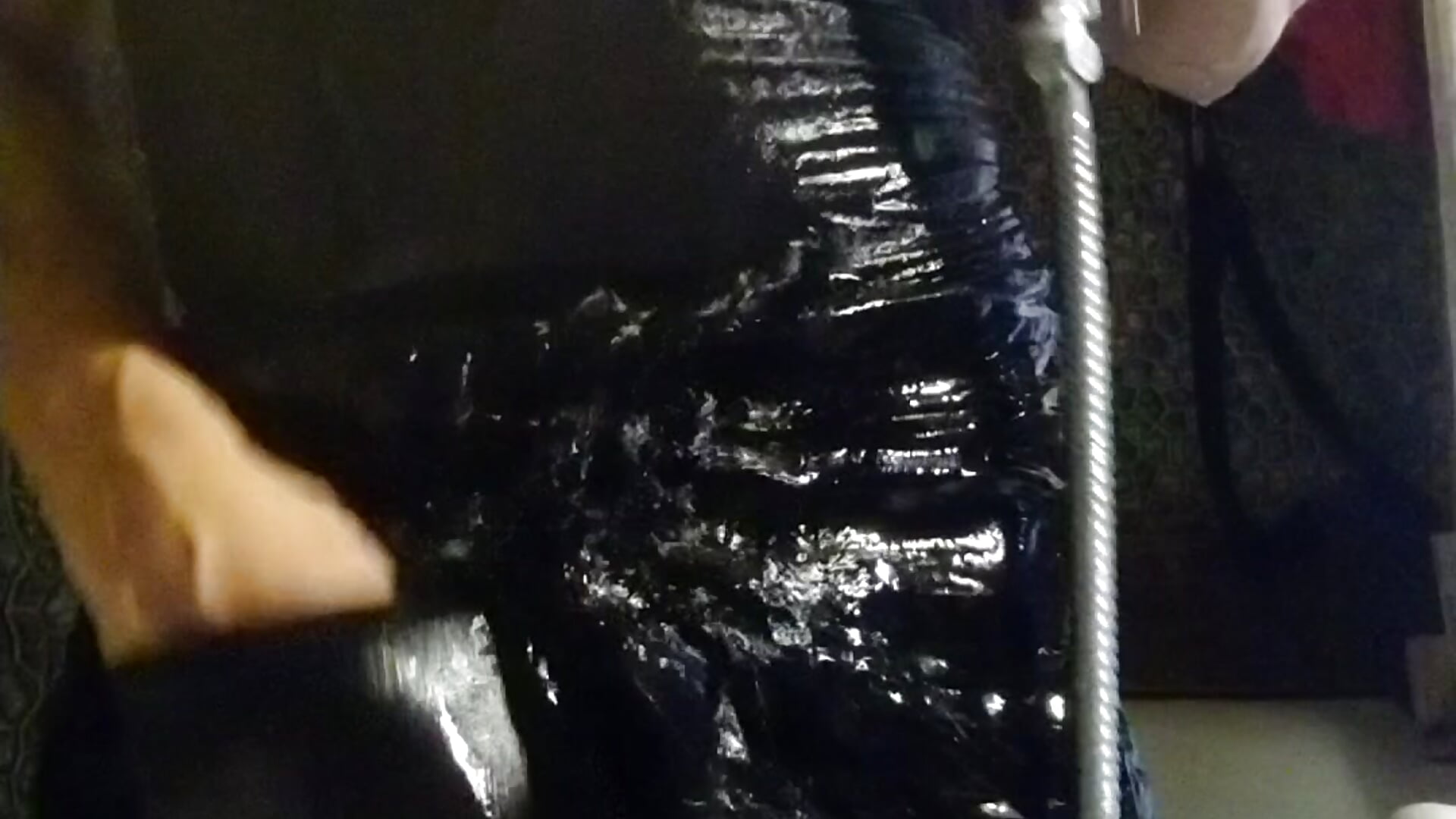 I masturbate in bathroom wearing black pantyhose, miniskirt, dress and high heels. part 1 of 2 - video by Alexa_Cosmic cam model