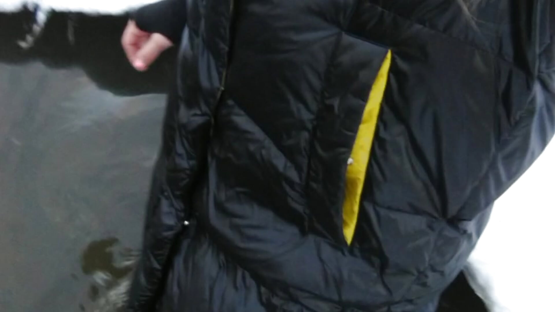 Winter wetlook. Swimming in clother in the river. Part 2. - video by Alexa_Cosmic cam model