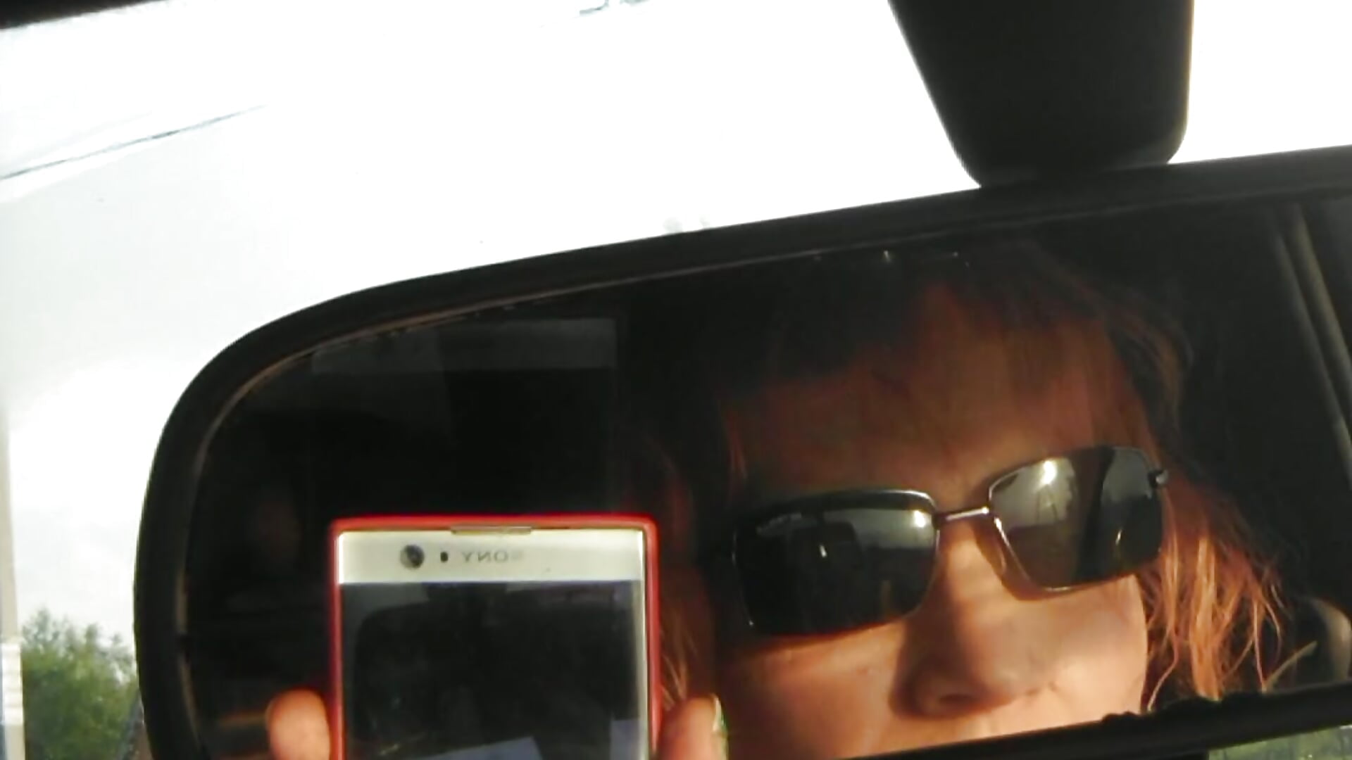 All wet posing and enjoying sunset in car while driving after swimming in lake. - video by Alexa_Cosmic cam model