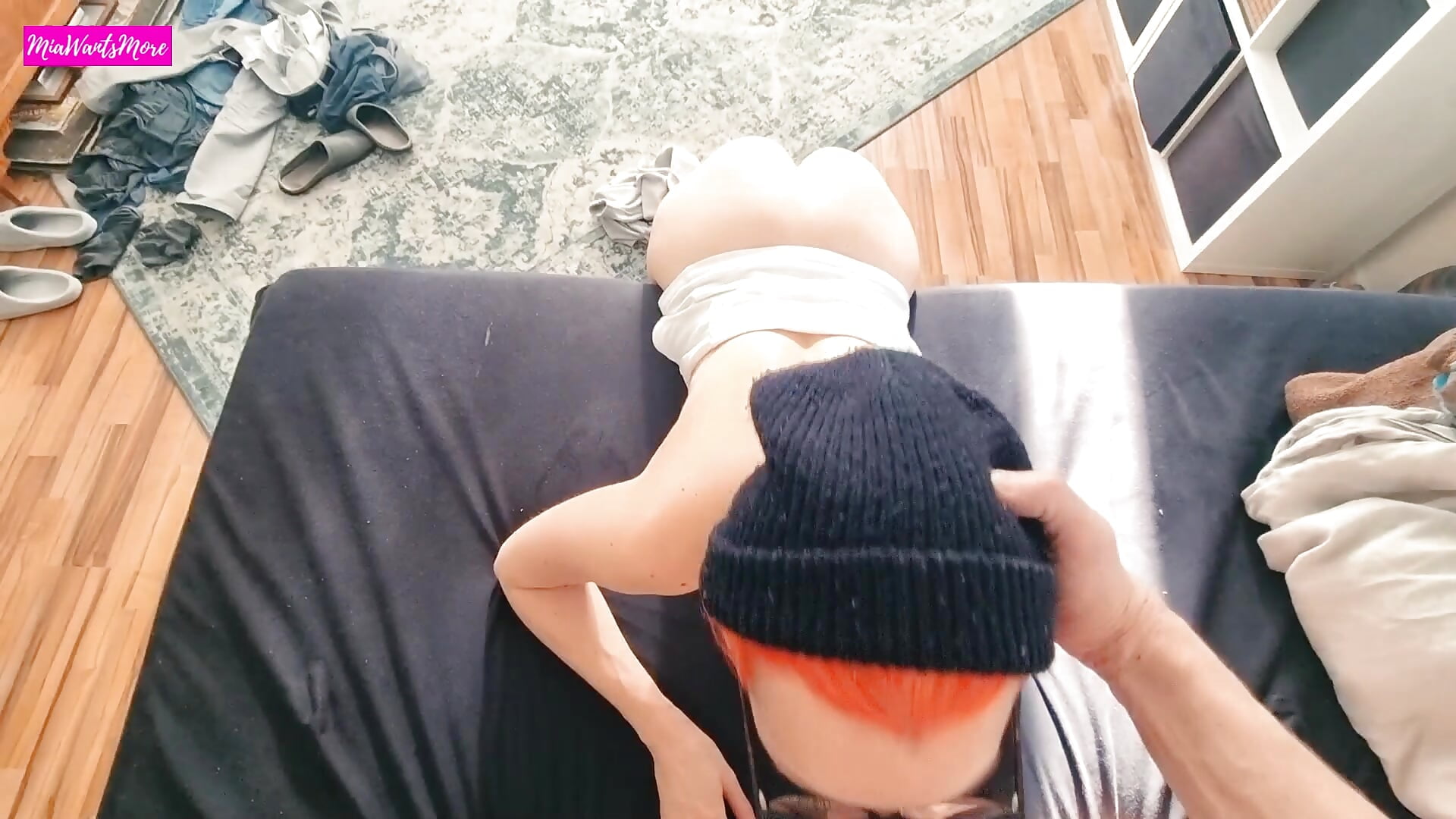 💑 Boy-Girl / Orange glow - Deepthroat - cum on face - video by MissMialicious cam model