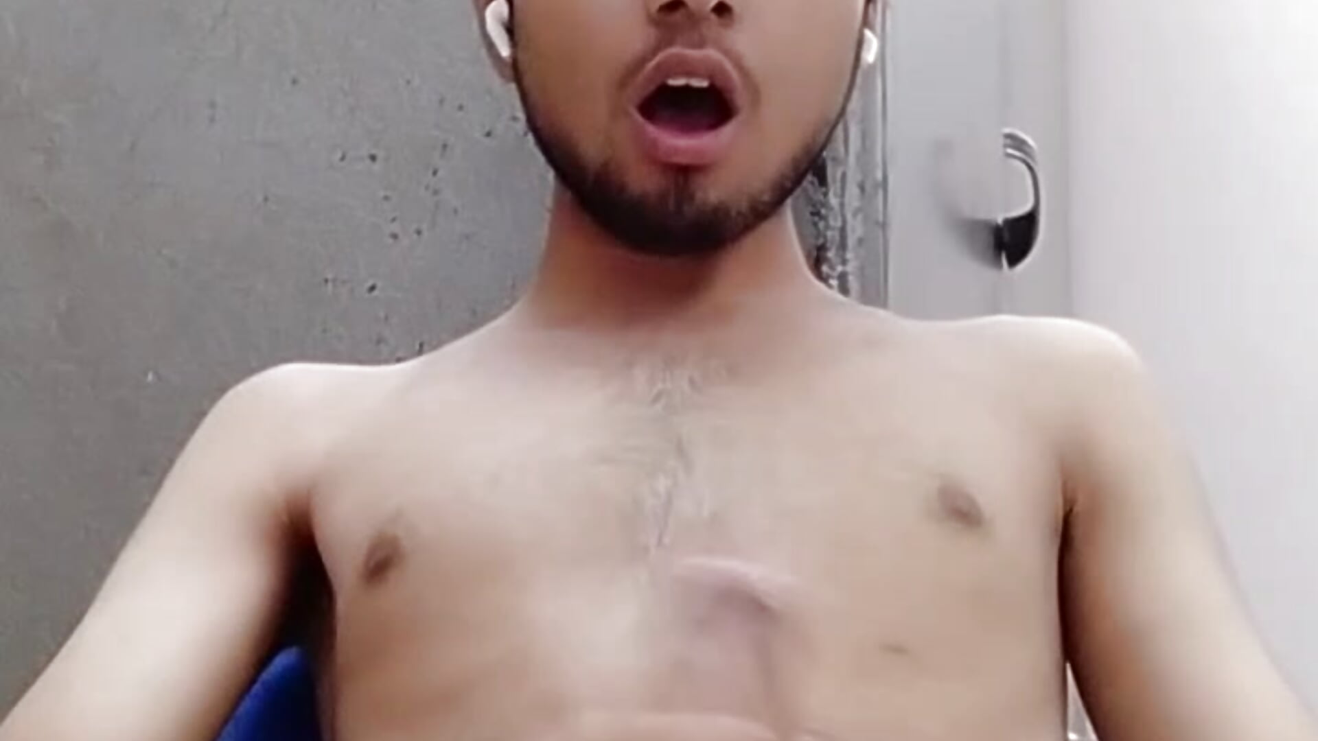 Shooting my 2 day load all over my chest - video by versnishu cam model