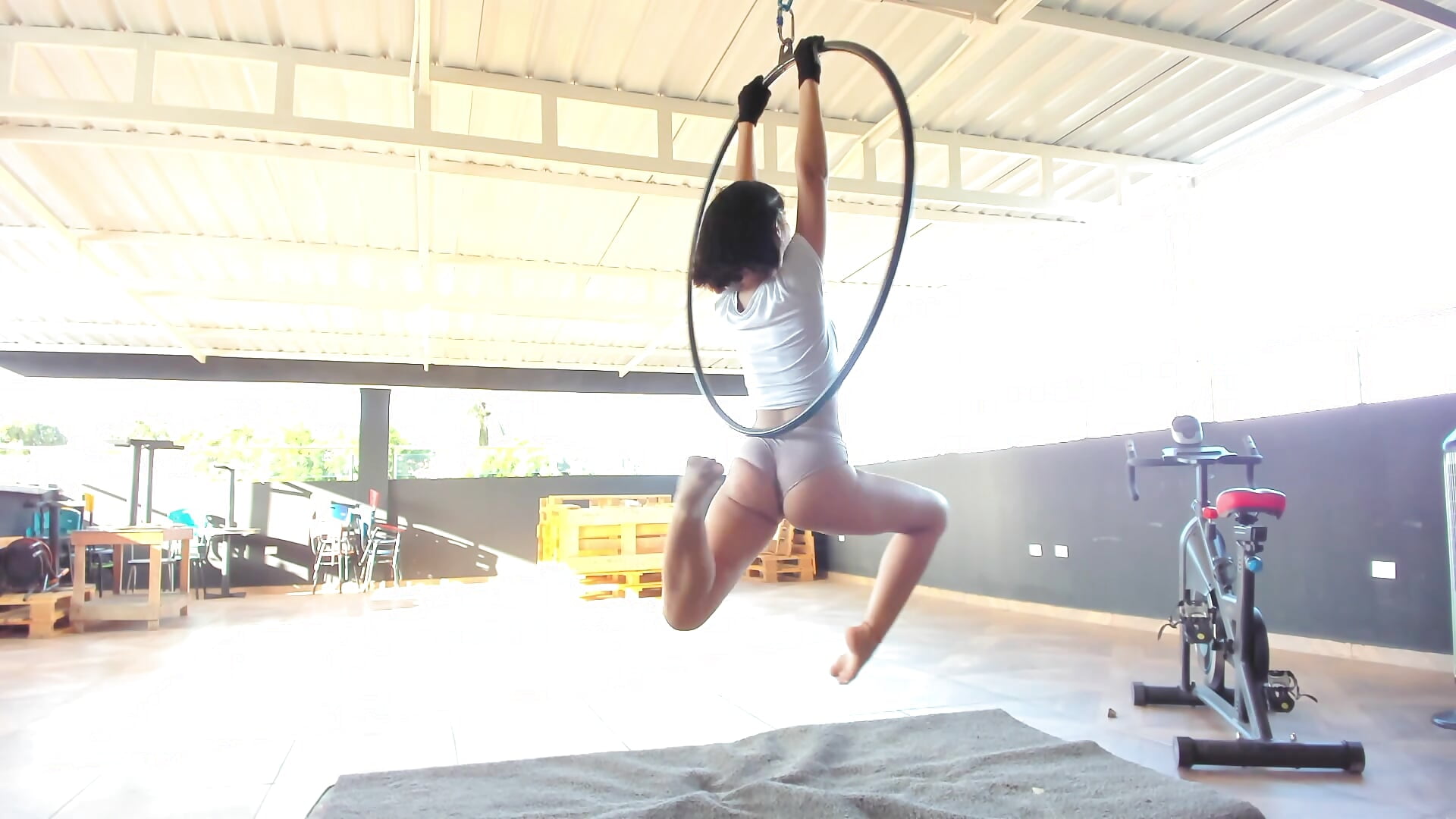 my first aerial dance training - video by Pinkie_Princes cam model
