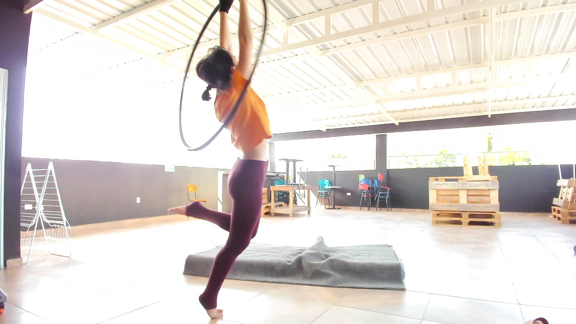 second day trying hoop dance - video by Pinkie_Princes cam model