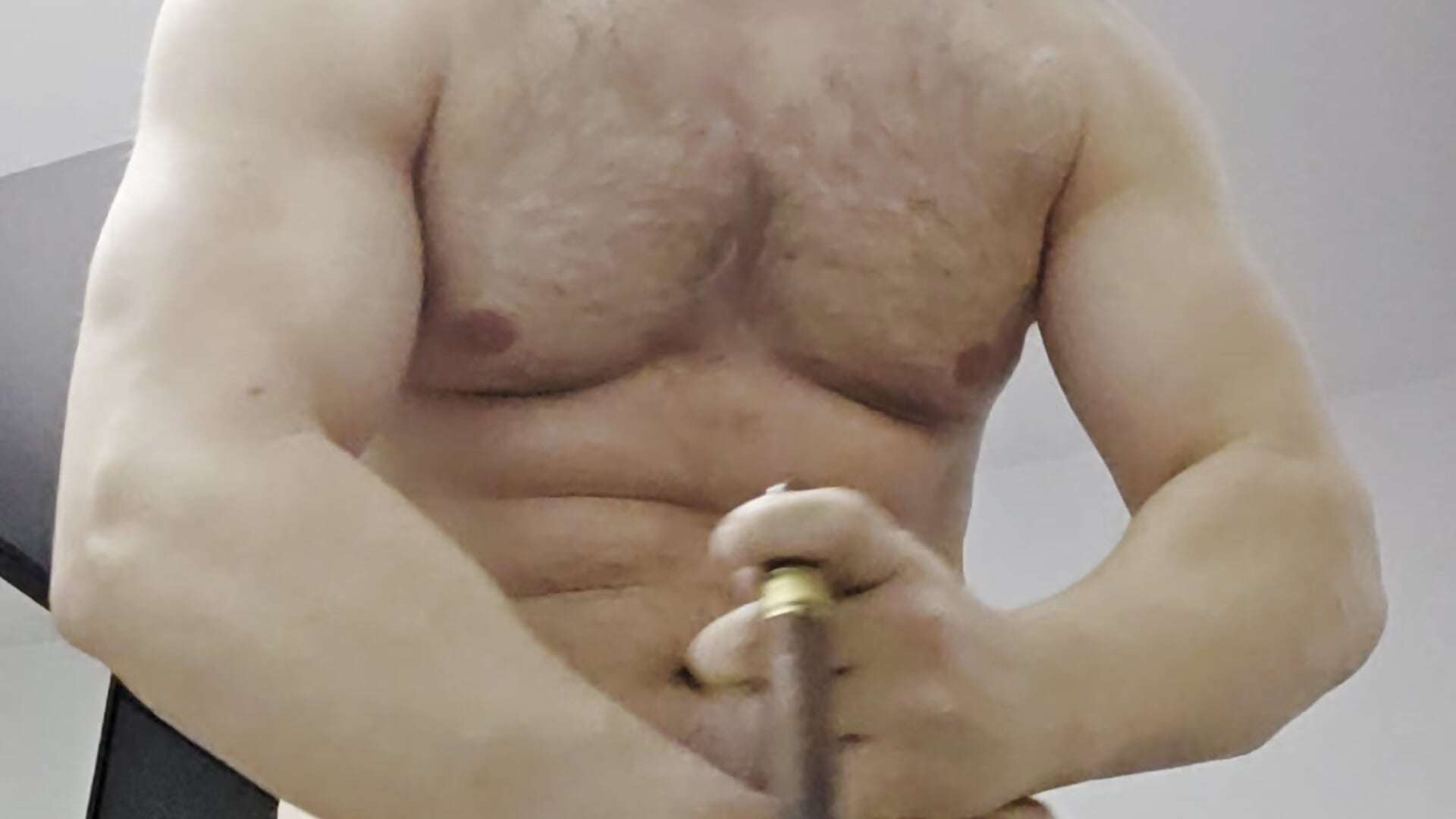 Smoking a big ass cigar, watching porn and cum