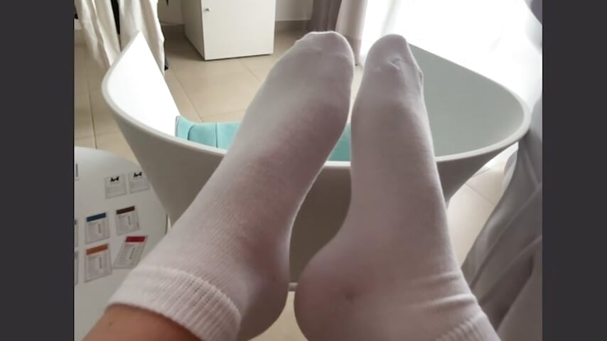 CUM on my white Socks🧦💦OHNE TON