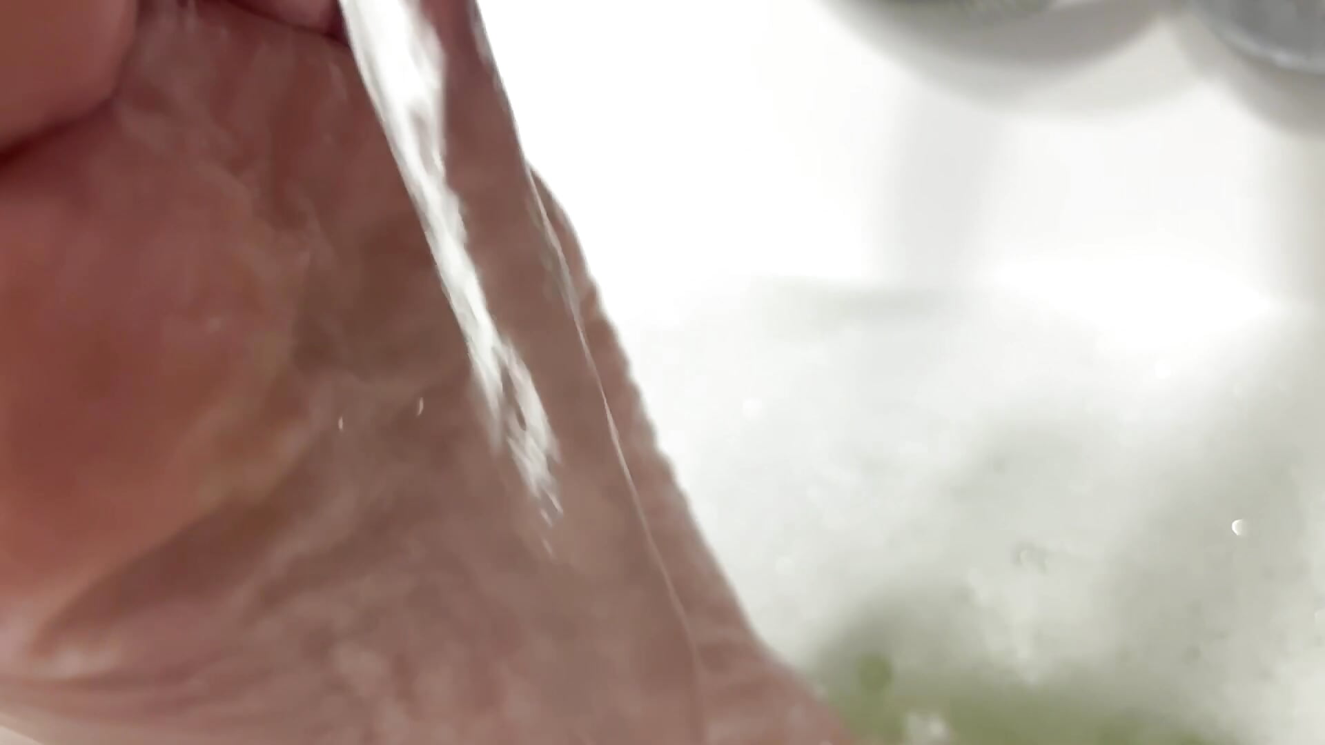 Feet, foam, water