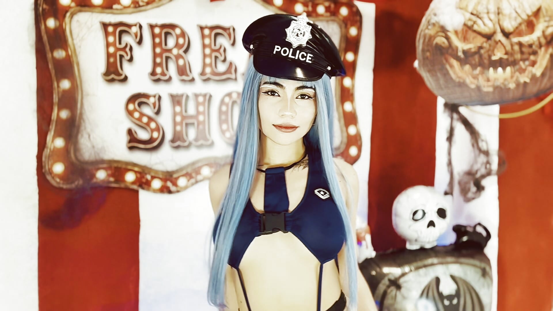 I'M READY TO ARREST YOU 😈💙 - video by CIEL-DOUCE cam model