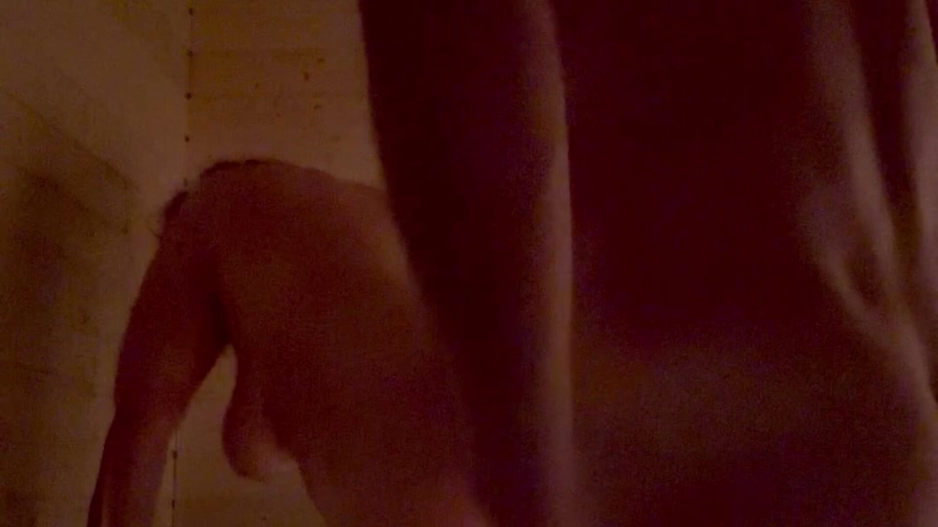 Wet ass in sauna