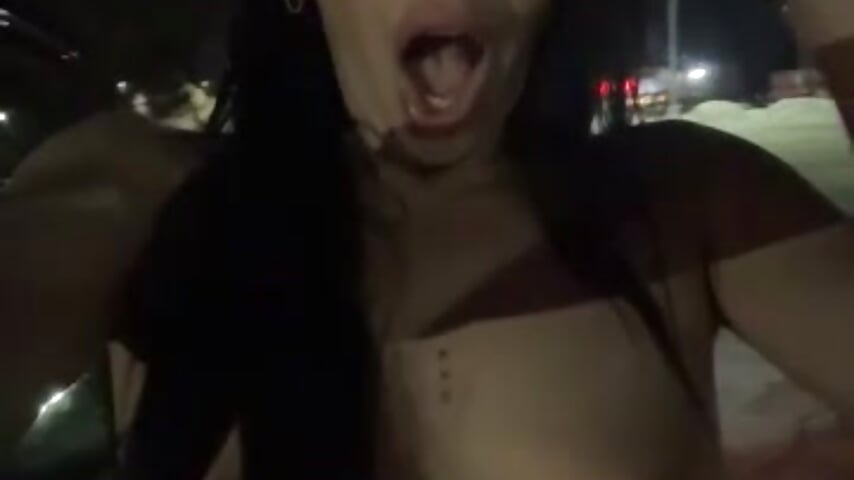 Naked walk in public - clip cu annablisss model videochat