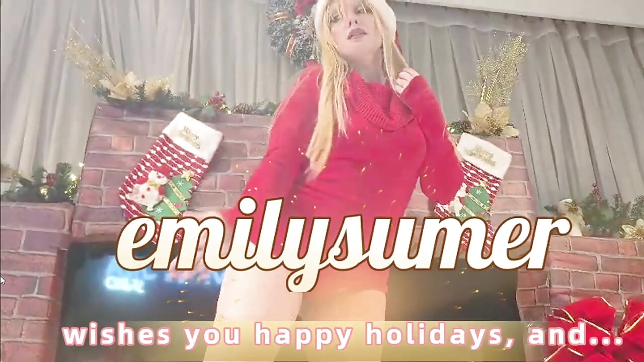 happy holidays and happy new year 🥂🎄🎊 - video av EmilySumer cam-modell
