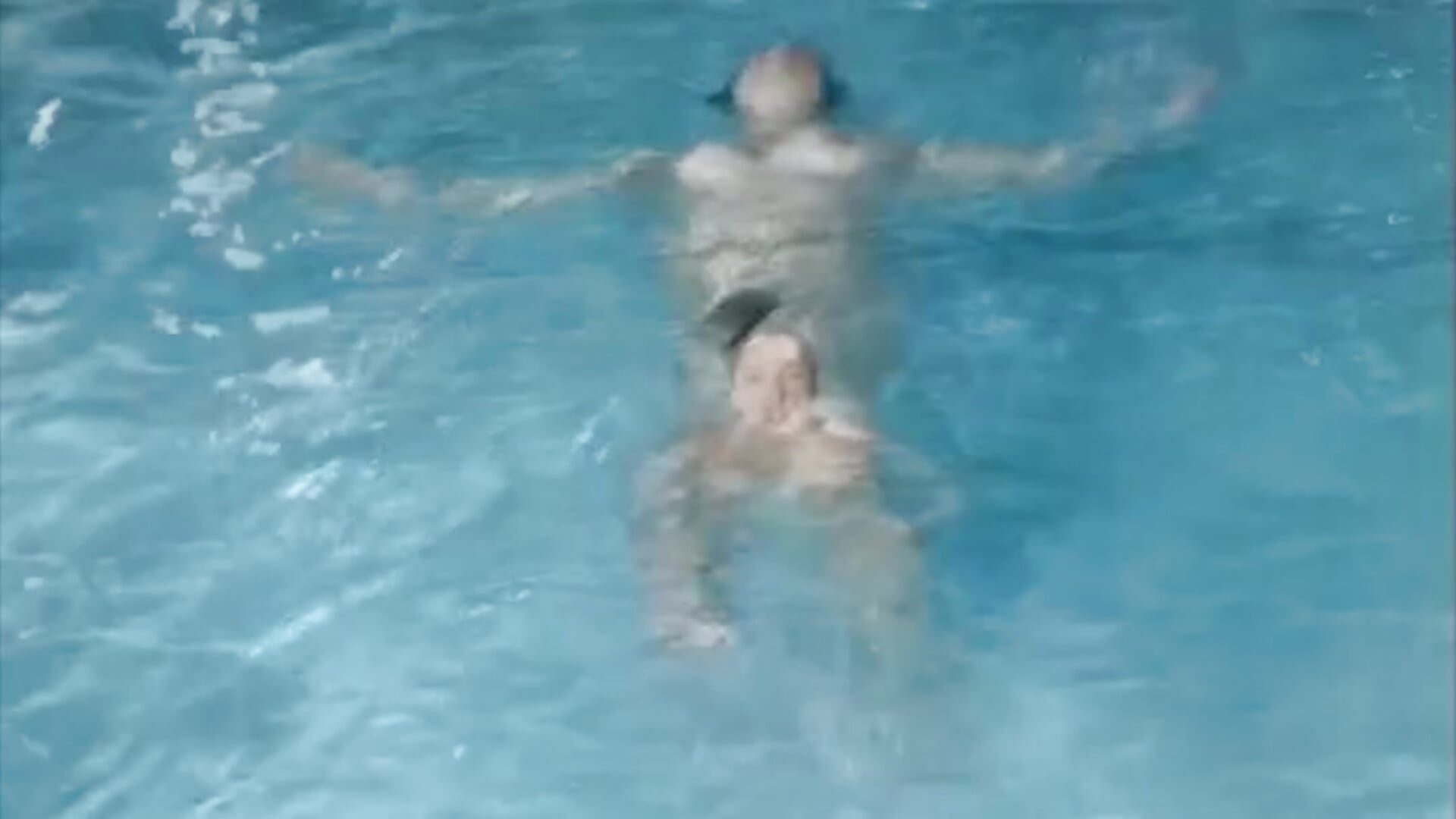 swinning in the pool