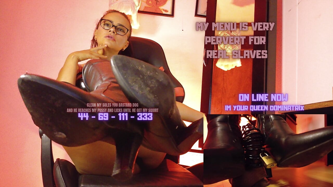 CLEAN MY SOLES YOU BASTARD DOG AND HE REACHES MY PUSSY AND LICKS UNTIL HE GET MY SQUIRT SISSY PIG - MistressSlut1 adlı kamera modelinin videosu