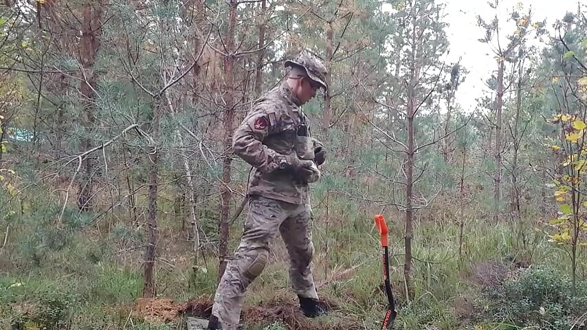 How to dig a trench in the forest