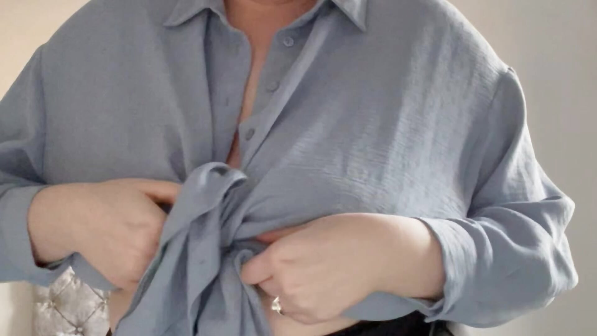 Sexy Secretary Stripping