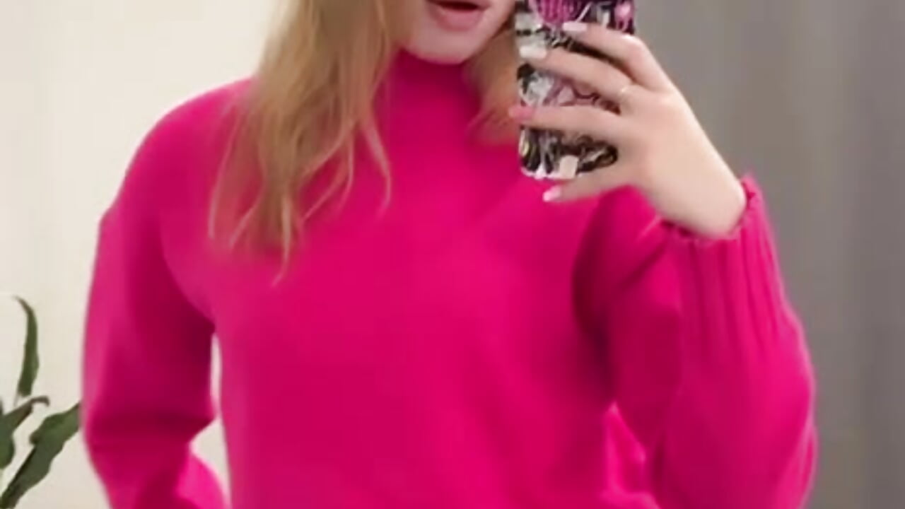 Emily likes to squirm in front of the mirror - video by AuroreMarie cam model